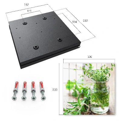 Armoire à clés décorative Herbes vertes