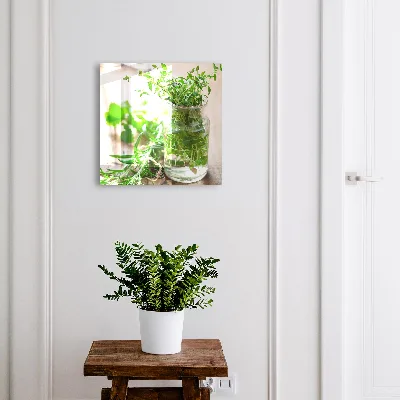 Armoire à clés décorative Herbes vertes