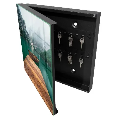 Armoire à clés design Lac de montagne