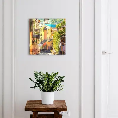 Boîte à clés murale décorative Une ville colorée