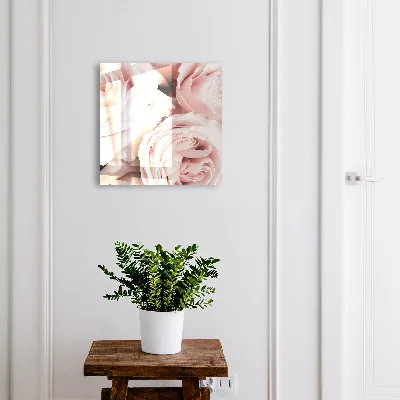 Armoire à clés décorative Roses pastel