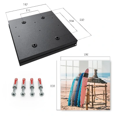 Armoire à clés design Planches de surf de plage