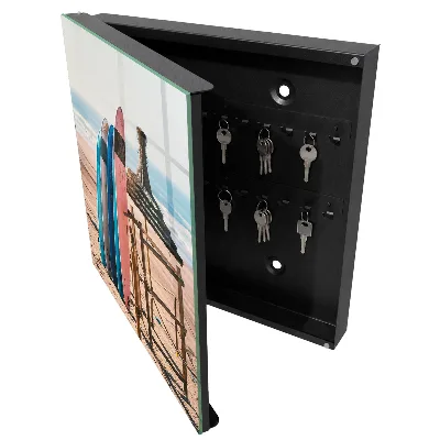 Armoire à clés design Planches de surf de plage