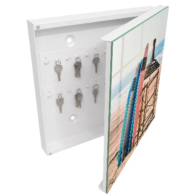 Armoire à clés design Planches de surf de plage