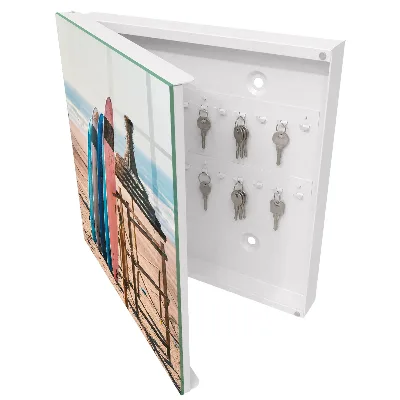 Armoire à clés design Planches de surf de plage