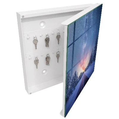 Armoire à clés décorative Des étoiles au-dessus de la route