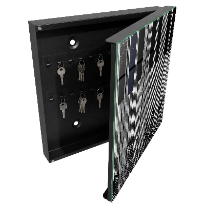 Armoire à clés design Lignes géométriques