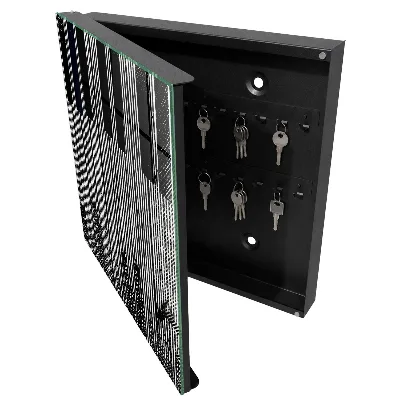 Armoire à clés design Lignes géométriques