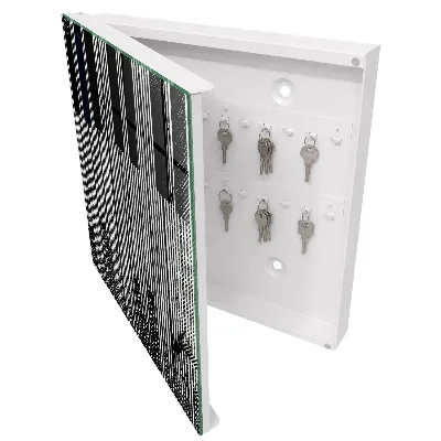 Armoire à clés design Lignes géométriques