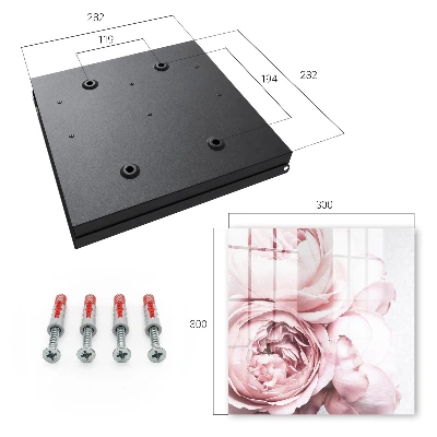 Boîte à clés murale décorative Beauté rose
