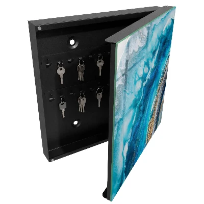 Armoire à clés décorative Motifs turquoise
