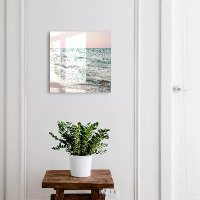 Armoire à clés design Vagues de la mer