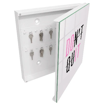 Armoire à clés design Typographie motivationnelle