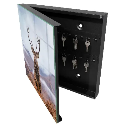 Boîte à clés murale décorative Cerf de montagne