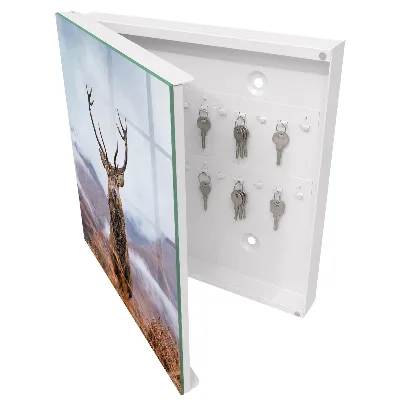 Boîte à clés murale décorative Cerf de montagne