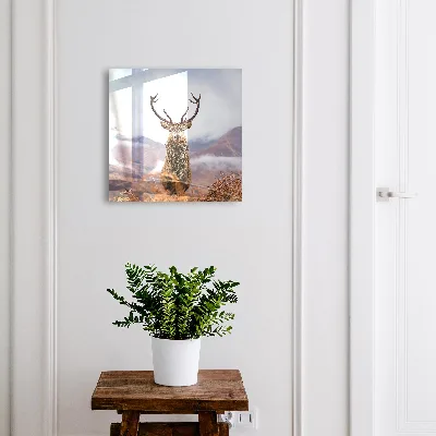 Boîte à clés murale décorative Cerf de montagne
