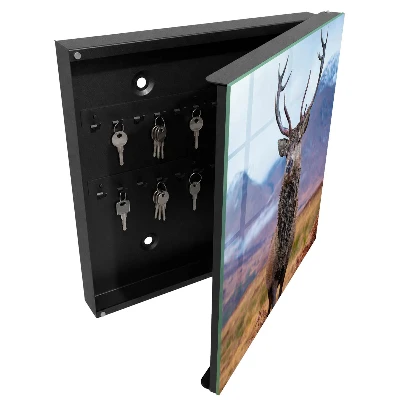 Armoire à clés décorative Cerfs dans les montagnes