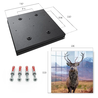 Armoire à clés décorative Cerfs dans les montagnes