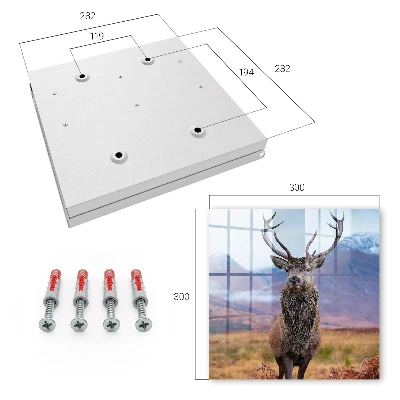 Armoire à clés décorative Cerfs dans les montagnes