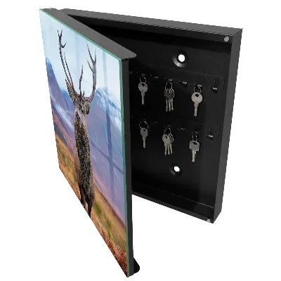 Armoire à clés décorative Cerfs dans les montagnes