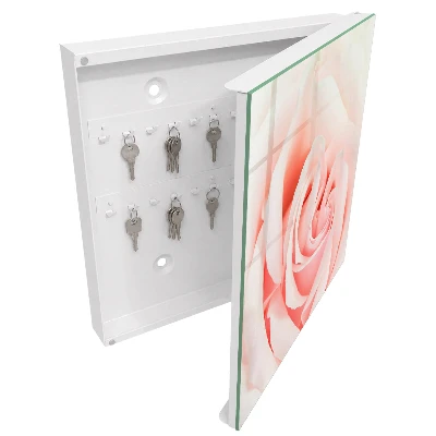 Armoire à clés design Rose romantique