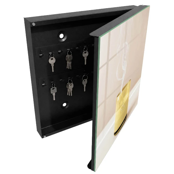Armoire à clés design Paix de verre