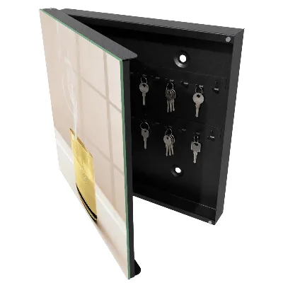 Armoire à clés design Paix de verre