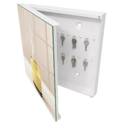 Armoire à clés design Paix de verre