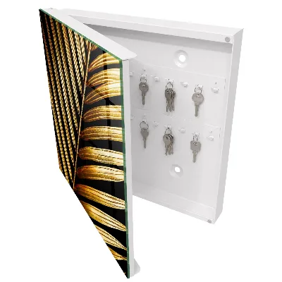 Armoire à clés design Feuille élégante
