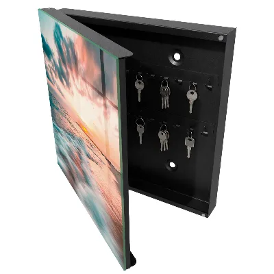 Armoire à clés décorative Coucher de soleil