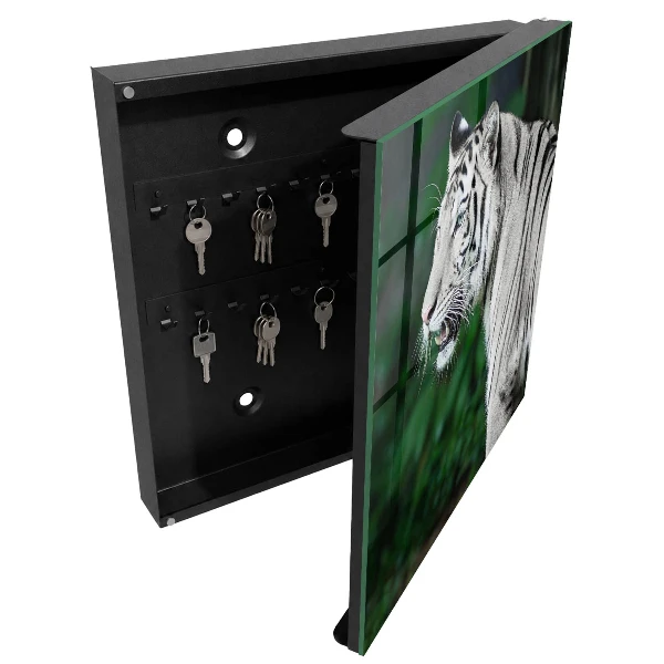 Armoire à clés décorative Tigre blanc