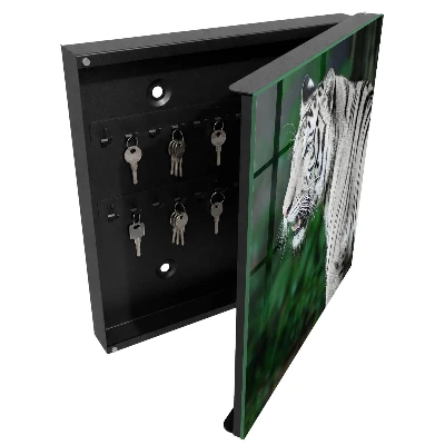 Armoire à clés décorative Tigre blanc