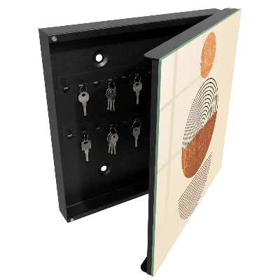 Armoire à clés design Géométrie rétro