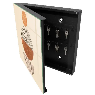 Armoire à clés design Géométrie rétro