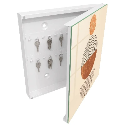 Armoire à clés design Géométrie rétro