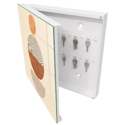 Armoire à clés design Géométrie rétro