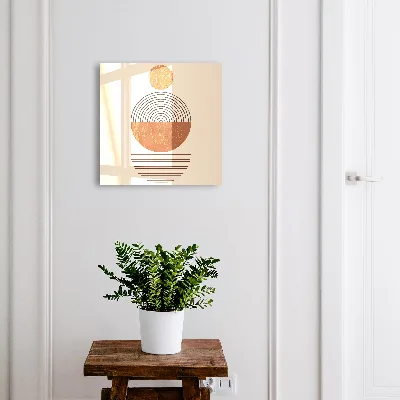 Armoire à clés design Géométrie rétro