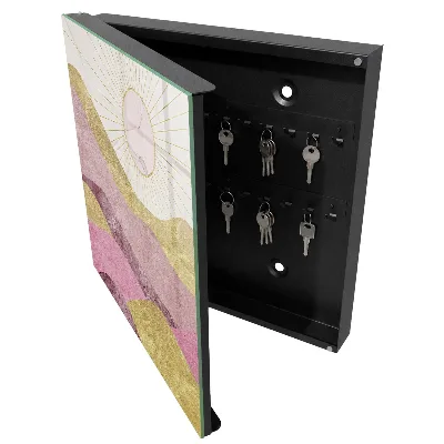Armoire à clés décorative Vagues, rayons du soleil