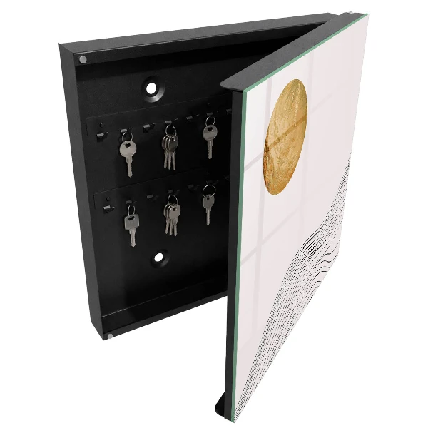 Armoire à clés décorative Vagues et cercle