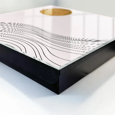 Armoire à clés décorative Vagues et cercle