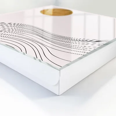 Armoire à clés décorative Vagues et cercle