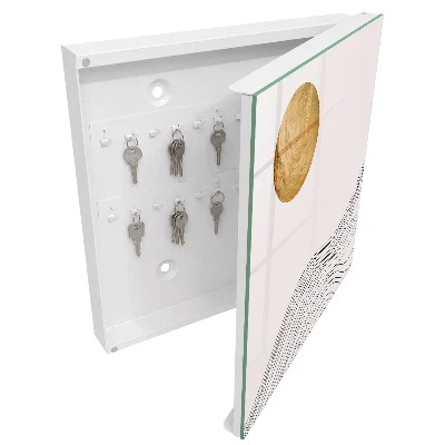 Armoire à clés décorative Vagues et cercle