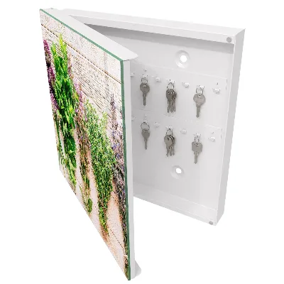 Boîte à clés murale décorative Herbes vertes