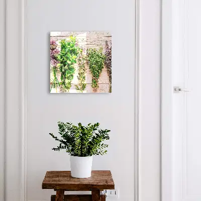 Boîte à clés murale décorative Herbes vertes