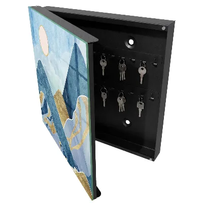 Armoire à clés design Paysage de montagne