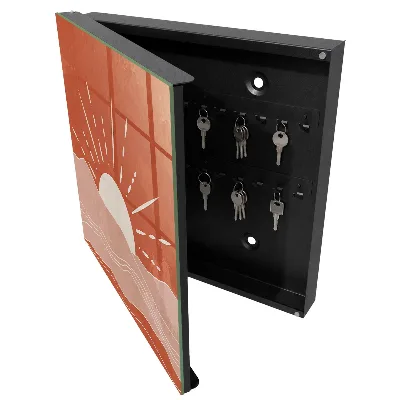 Armoire à clés design Aube orange