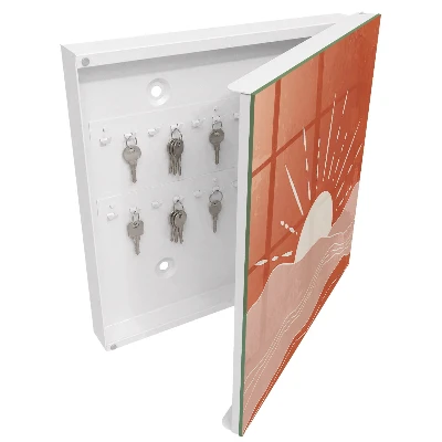 Armoire à clés design Aube orange