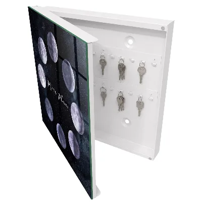 Armoire à clés design Phases lunaires