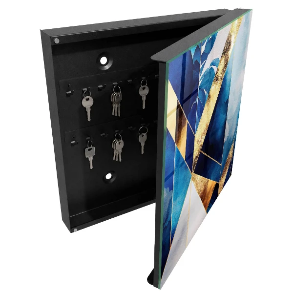 Armoire à clés design Élégance bleue