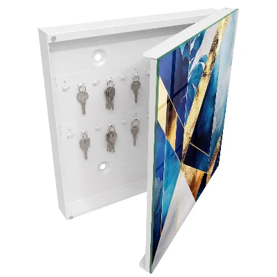 Armoire à clés design Élégance bleue